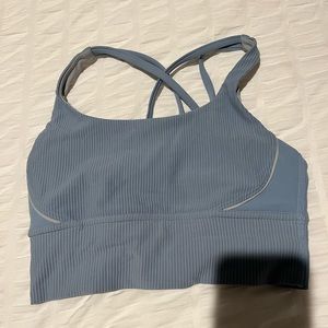xs blue sports bra